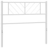Tête de lit de remplacement métal blanc 90 cm 627624627624