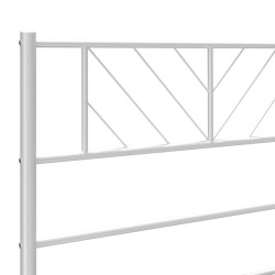 Tête de lit de remplacement métal blanc 90 cm 627624627624