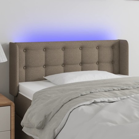 Tête de lit à LED Taupe 103x16x78/88 cm Tissu 627625627625