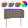 Tête de lit à LED Taupe 103x16x78/88 cm Tissu 627625627625