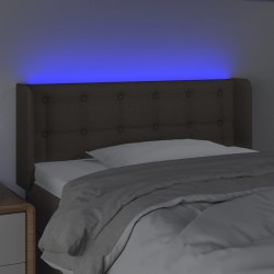 Tête de lit à LED Taupe 103x16x78/88 cm Tissu 627625627625