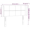 Tête de lit à LED Taupe 103x16x78/88 cm Tissu 627627627627
