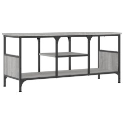 Meuble TV sonoma gris 100x35x45 cm bois d'ingénierie et fer 627630627630