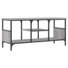 Meuble TV sonoma gris 100x35x45 cm bois d'ingénierie et fer 627630627630