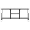 Meuble TV sonoma gris 100x35x45 cm bois d'ingénierie et fer 627630627630