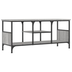Meuble TV sonoma gris 100x35x45 cm bois d'ingénierie et fer 627630627630