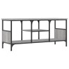 Meuble TV sonoma gris 100x35x45 cm bois d'ingénierie et fer 627630627630