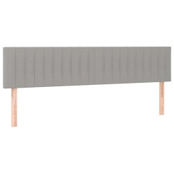 Tête de lit à LED Gris clair 180x5x78/88 cm Tissu 627631627631