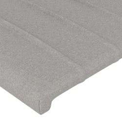 Tête de lit à LED Gris clair 180x5x78/88 cm Tissu 627631627631