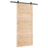 Porte coulissante Naturel 80 x 208 cm Bois de pin massif 627636627636