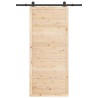 Porte coulissante Naturel 80 x 208 cm Bois de pin massif 627636627636