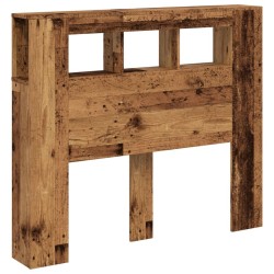 Tête de lit à LED vieux bois 120x18,5x103,5cm bois d'ingénierie 627640627640