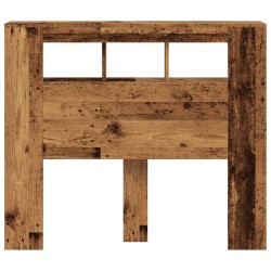 Tête de lit à LED vieux bois 120x18,5x103,5cm bois d'ingénierie 627640627640