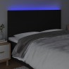 Tête de lit à LED Noir 160x5x118/128 cm Tissu 627641627641