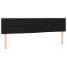Tête de lit à LED Noir 200x5x78/88 cm Tissu 627645627645