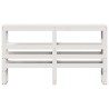 Tête de lit avec étagères blanc 120 cm bois massif de pin 627650627650