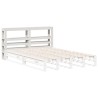 Tête de lit avec étagères blanc 120 cm bois massif de pin 627650627650