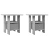 Table de chevet avec tiroir 2 pcs Gris béton 41 x 40 x 45 cm 627653627653