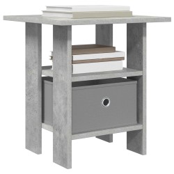 Table de chevet avec tiroir 2 pcs Gris béton 41 x 40 x 45 cm 627653627653