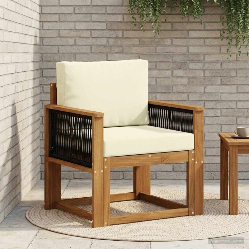 Sofa de milieu extérieur Bois d'Acacia Massif Naturel 627654627654