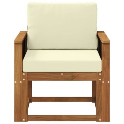 Sofa de milieu extérieur Bois d'Acacia Massif Naturel 627654627654