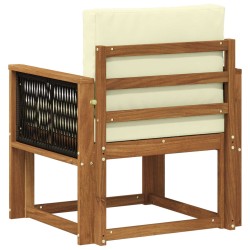 Sofa de milieu extérieur Bois d'Acacia Massif Naturel 627654627654