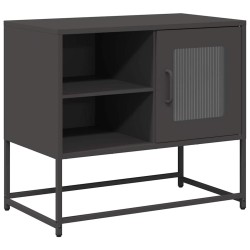 Meuble TV noir 68x39x60,5 cm acier 627655627655