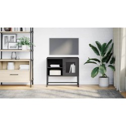 Meuble TV noir 68x39x60,5 cm acier 627655627655