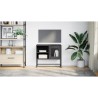 Meuble TV noir 68x39x60,5 cm acier 627655627655