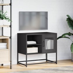 Meuble TV noir 68x39x60,5 cm acier 627655627655
