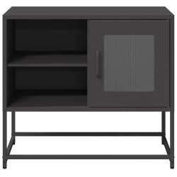 Meuble TV noir 68x39x60,5 cm acier 627655627655