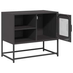 Meuble TV noir 68x39x60,5 cm acier 627655627655