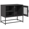Meuble TV noir 68x39x60,5 cm acier 627655627655