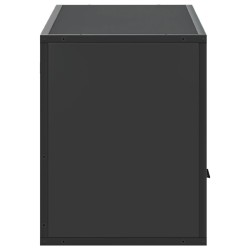 Meuble TV noir 100x31x39,5 cm bois d'ingénierie et métal 627658627658