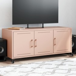 Meuble TV rose 100,5x39x43,5 cm acier 627659627659