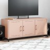 Meuble TV rose 100,5x39x43,5 cm acier 627659627659