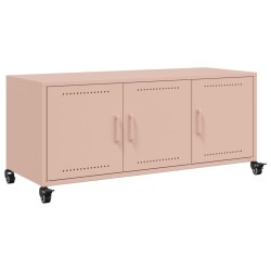 Meuble TV rose 100,5x39x43,5 cm acier 627659627659