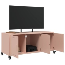 Meuble TV rose 100,5x39x43,5 cm acier 627659627659