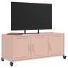 Meuble TV rose 100,5x39x43,5 cm acier 627659627659
