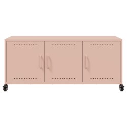 Meuble TV rose 100,5x39x43,5 cm acier 627659627659