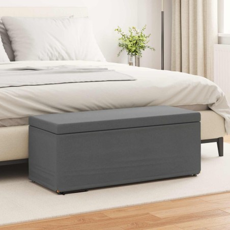 Tabouret Gris foncé 101 x 41 x 40 cm Tissu et bois stratifié 627667627667