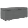 Tabouret Gris foncé 101 x 41 x 40 cm Tissu et bois stratifié 627667627667