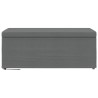 Tabouret Gris foncé 101 x 41 x 40 cm Tissu et bois stratifié 627667627667