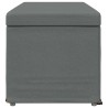 Tabouret Gris foncé 101 x 41 x 40 cm Tissu et bois stratifié 627667627667