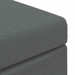 Tabouret Gris foncé 101 x 41 x 40 cm Tissu et bois stratifié 627667627667