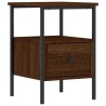Table de chevet chêne marron 34x36x50 cm bois d'ingénierie 627668627668
