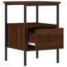 Table de chevet chêne marron 34x36x50 cm bois d'ingénierie 627668627668