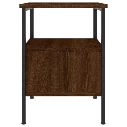 Table de chevet chêne marron 34x36x50 cm bois d'ingénierie 627668627668