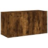 Unités murales TV 5 pcs chêne fumé bois d'ingénierie 627671627671