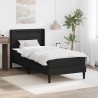 Cadre de lit avec matelas Noir 90 x 200 cm Simili cuir 627673627673